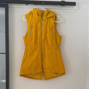 Athleta Mustard Hooded Vest